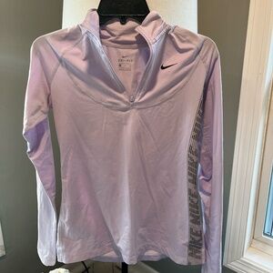 Nike Dri-Fit Lavender Quarter-Zip Top Women's Small